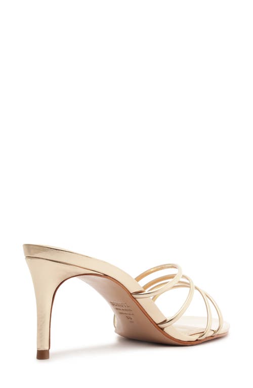 Schutz Inez Mule In Platina