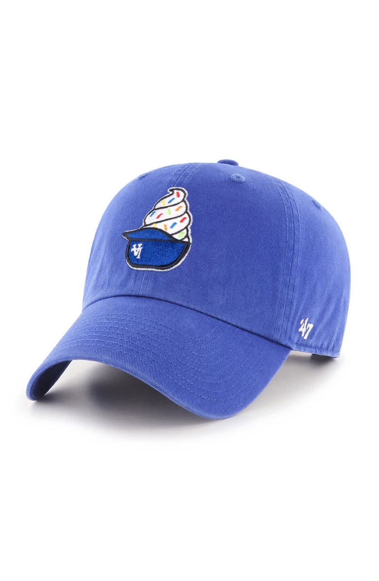 '47 Men's '47  Royal Los Angeles Dodgers Ice Cream Helmet Clean Up Adjustable Hat, Main, color, Royal