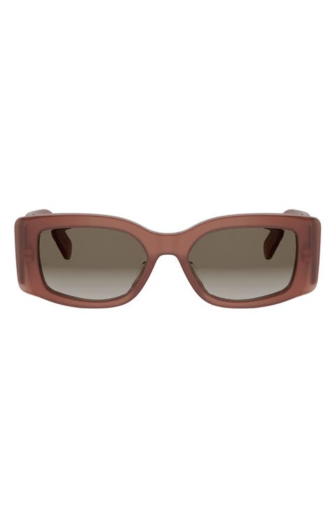 Maxi Triomphe 53mm Gradient Rectangular Sunglasses