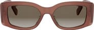 CELINE Maxi Triomphe 53mm Gradient Rectangular Sunglasses