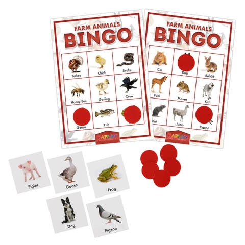Farm Animals Bingo Game