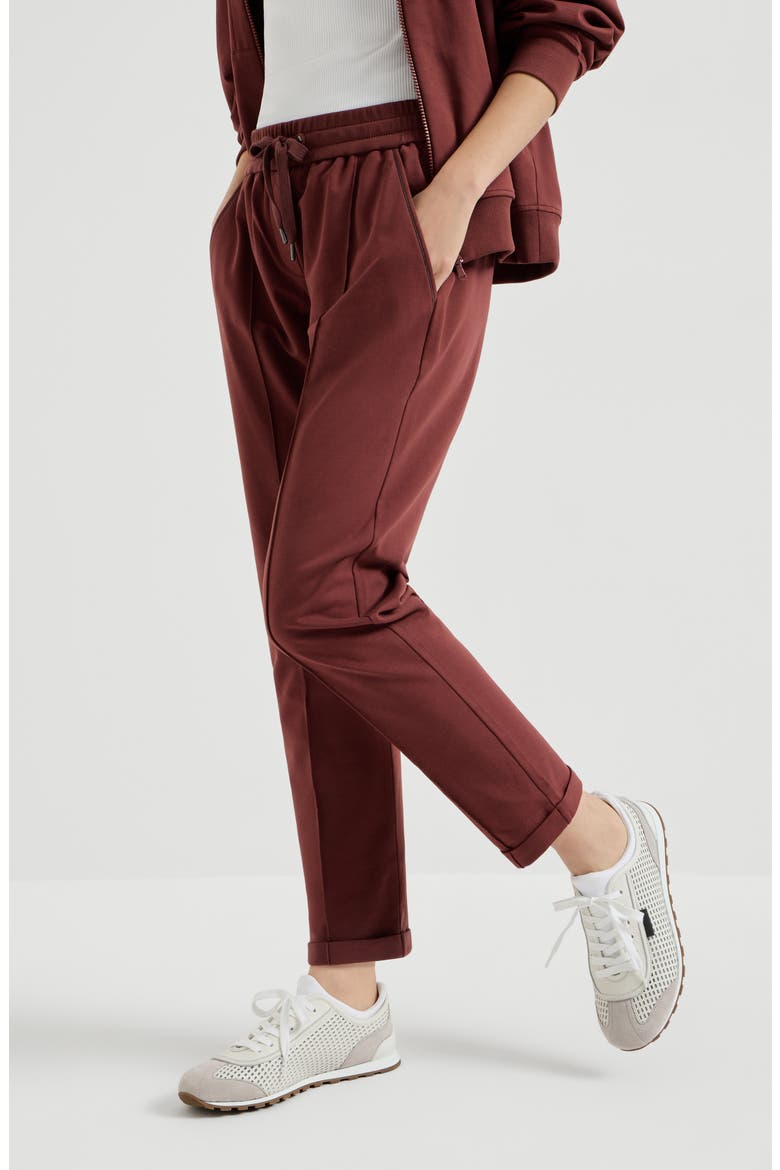 Track trousers with monili, Alternate, color, Red