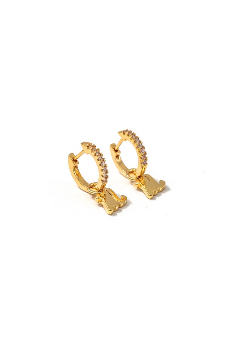 University Of Mississippi Pennant Pair Earring Set, Alternate, color, Yellow Gold