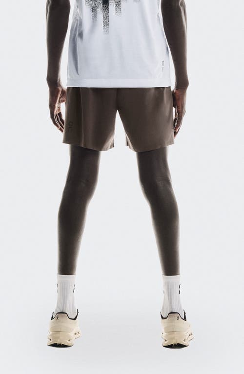 On Focus Stretch Running Shorts In Gray
