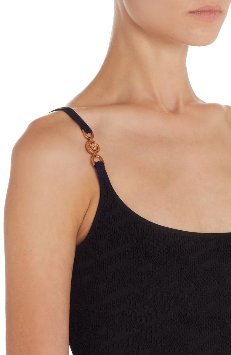 Versace Medusa Strap Bra Top, Alternate, color,