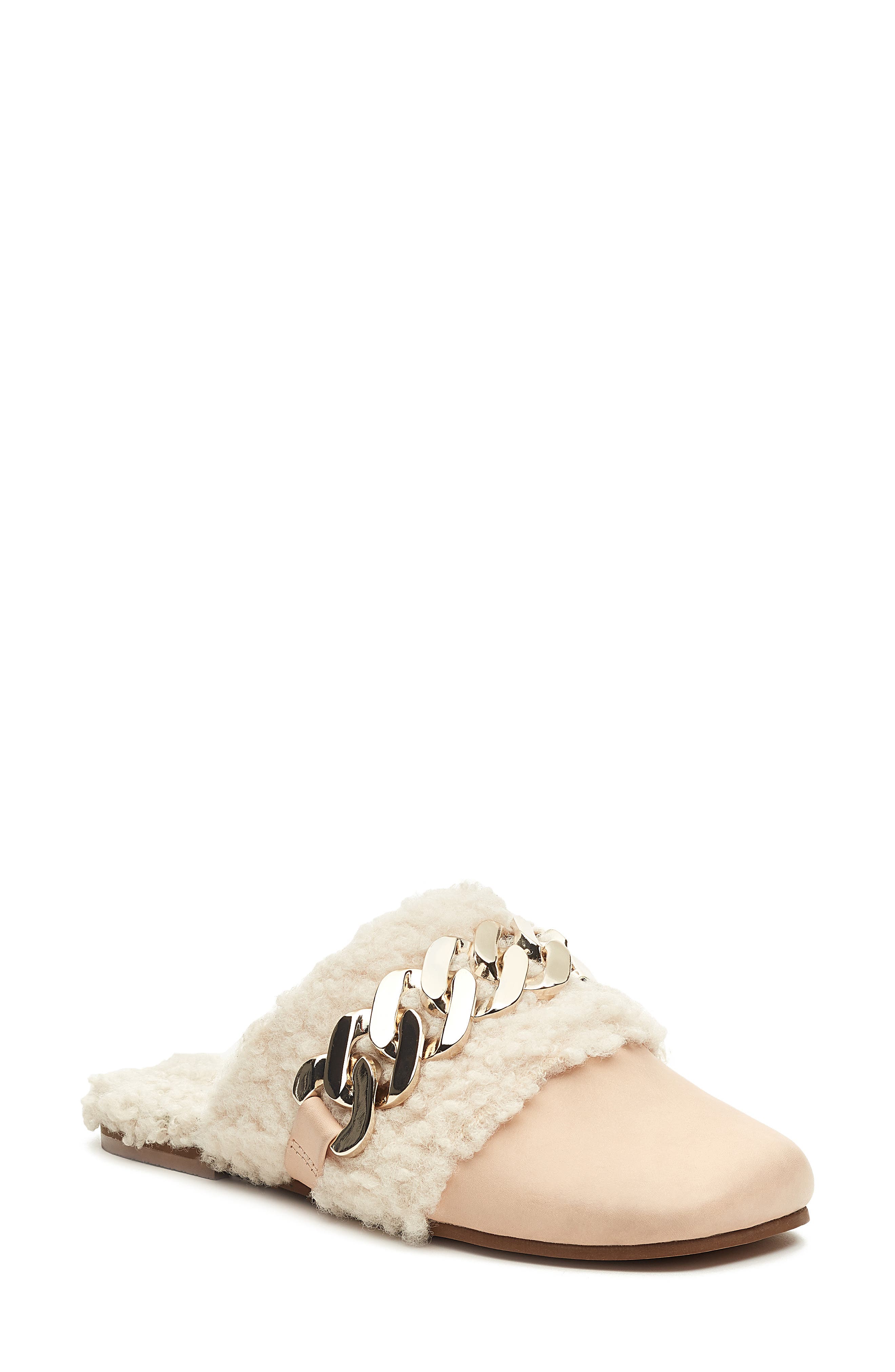 Washer Faux Shearling Slipper, Main, color, BISCOTTI