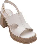 Forever & Always Shoes Zennia Leather Platform Sandal