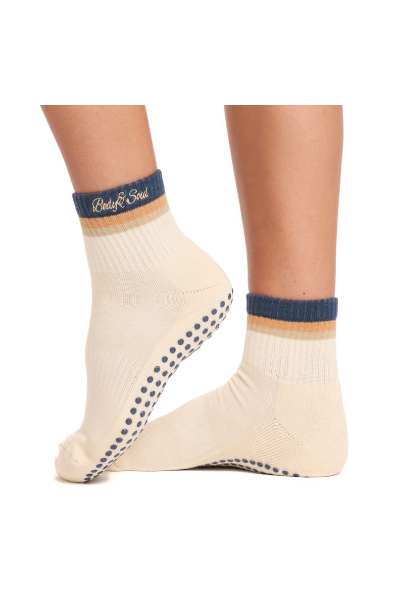 Souls. Body & Soul Grip Sock, Main, color, Cream