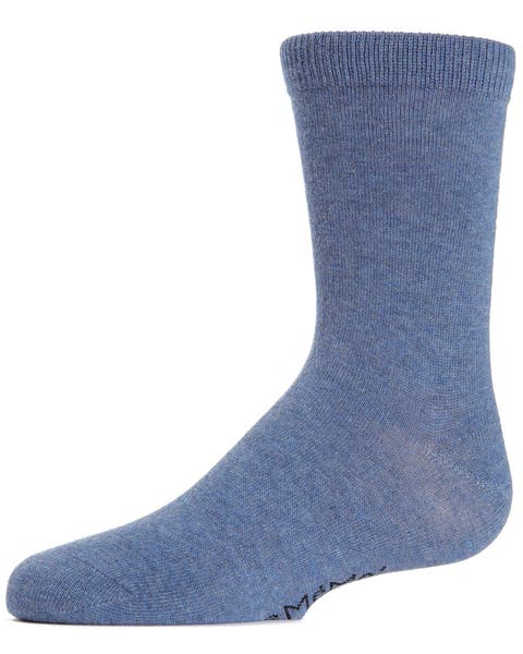 Kids' Basic Cotton Blend Crew Socks (Toddler, Little Kid & Big Kid)