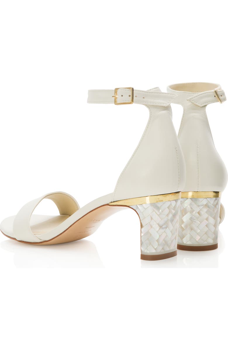 Freya Rose Chloe Ankle Strap Pearl Heel Sandal, Alternate, color, Ivory