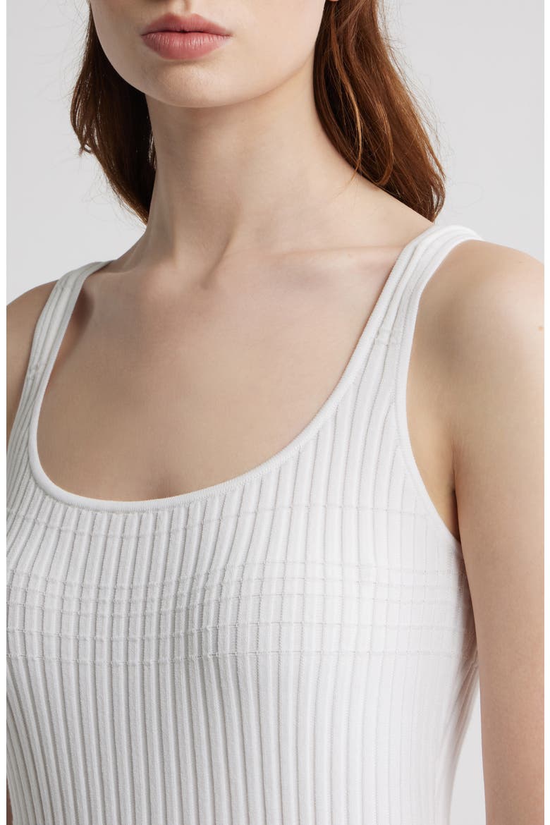 Ayan Rib Minidress, Alternate, color, WHITE