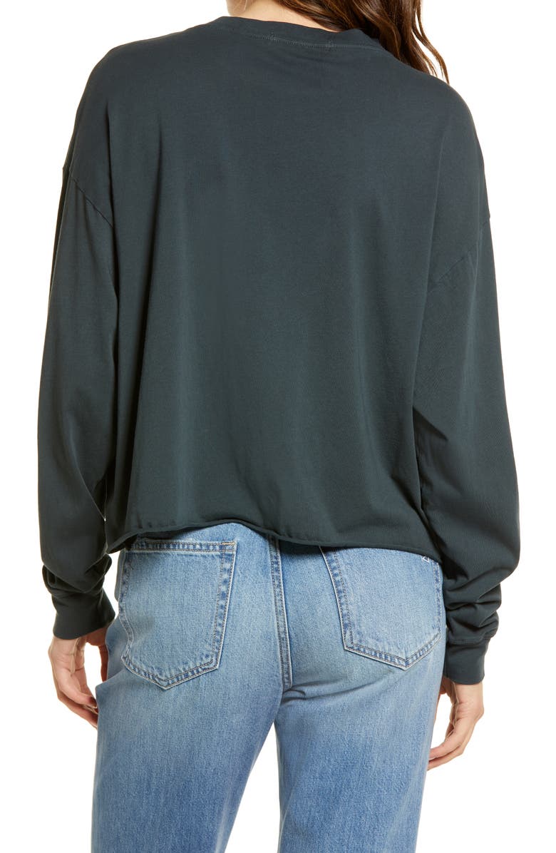 Daydreamer AC/DC Crop Graphic Sweatshirt, Alternate, color,