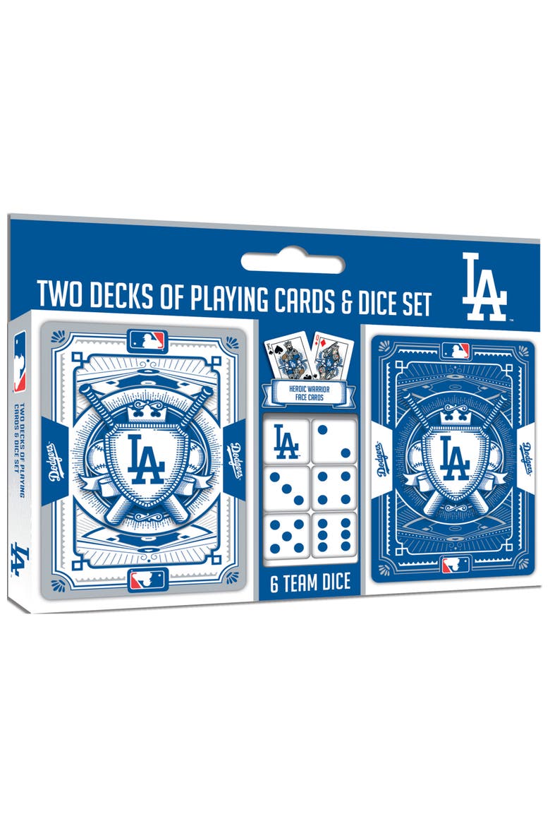 Los Angeles Dodgers Cards & DiceSet, Main, color, Multicolor