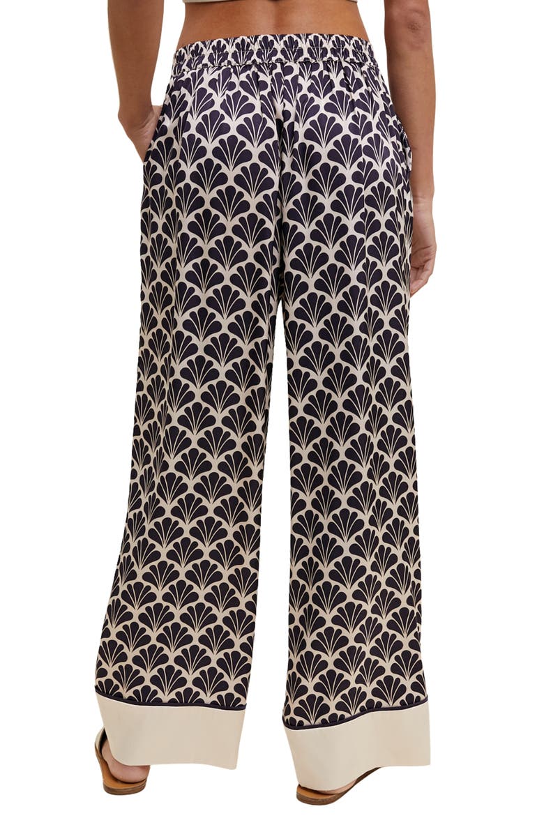 WISHLIST Wide Leg Pants, Alternate, color, Ecru/ Black