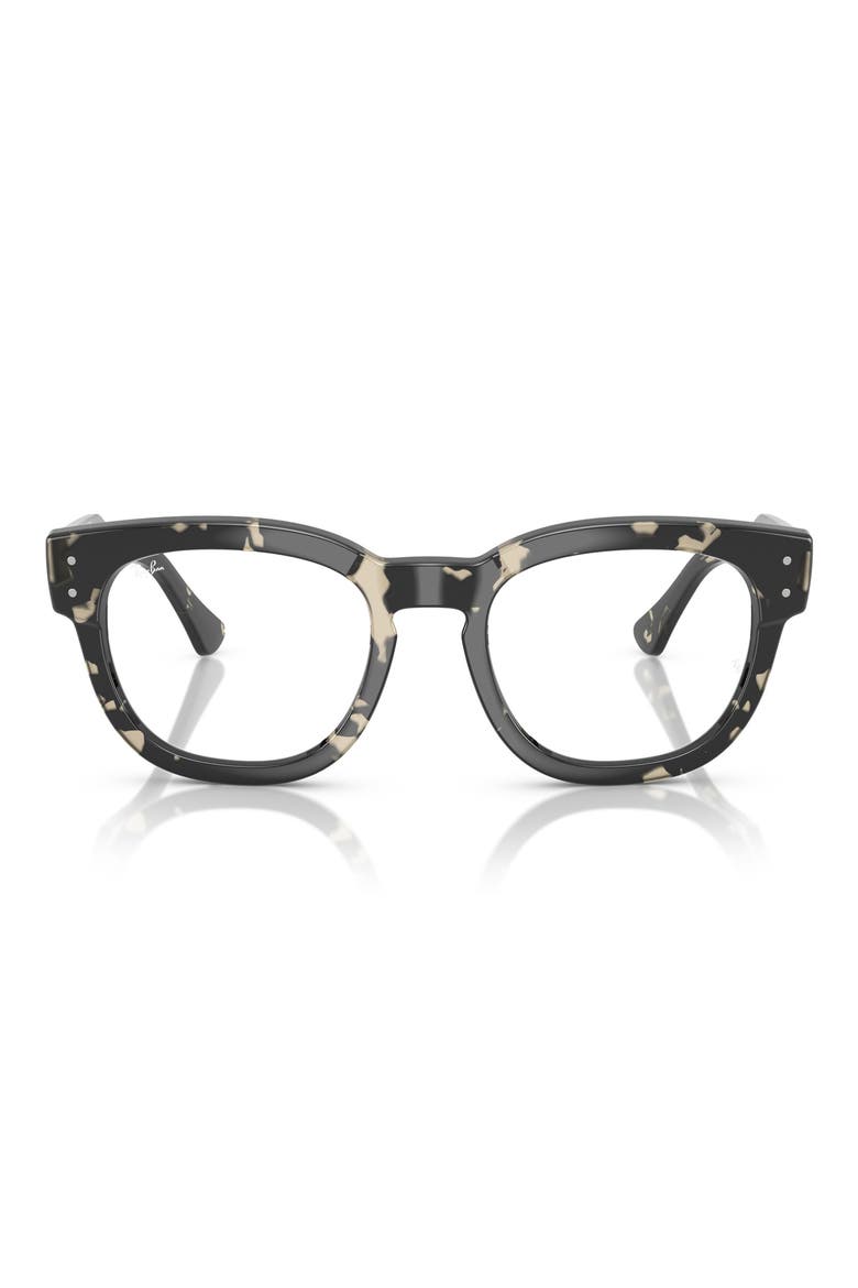 50mm Small Square Optical Glasses, Main, color, GREY HAVANA