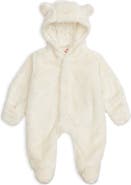 Magnetic Me Minky Faux Fur Bear Hooded Footie Suit