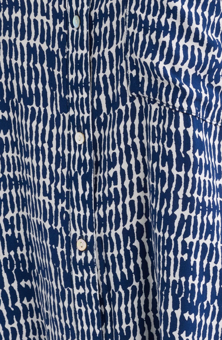 Rails Josephine Print Button-Up Shirt, Alternate, color, Navy Pebbled
