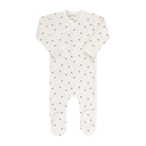 Baby Cotton Ribbed Zipper Footie