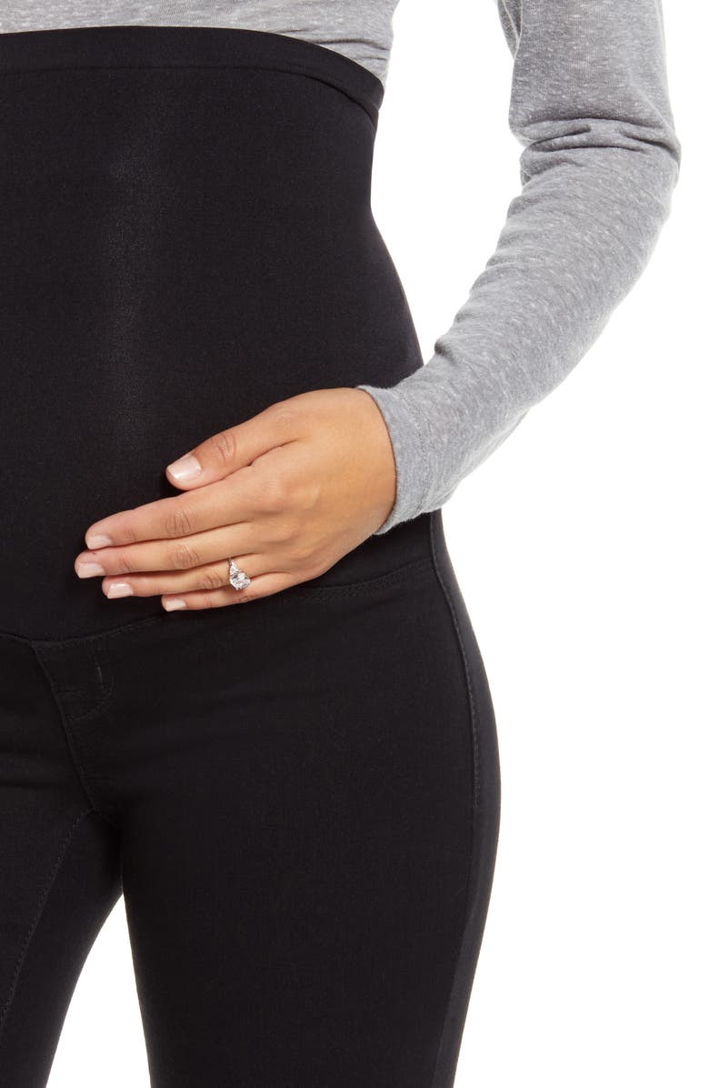 1822 Denim Re:Denim Frayed Hem Skinny Maternity Jeans, Alternate, color, 