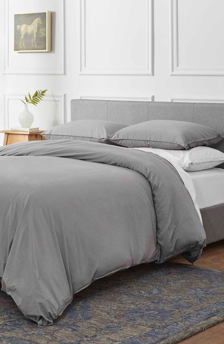 ED Ellen DeGeneres Love Solid Duvet Cover & Sham Set, Main, color, 