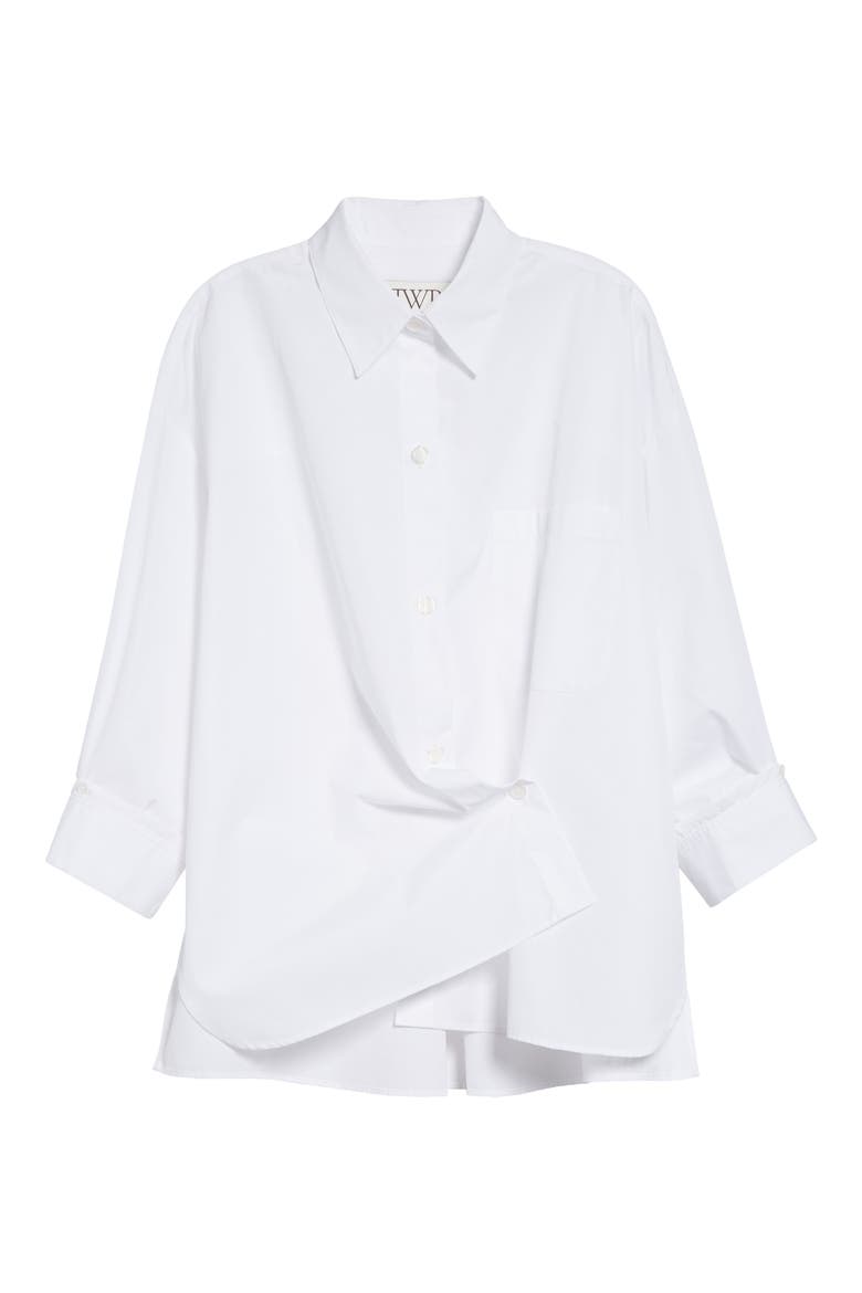 New Earl Cotton Wrap Shirt, Alternate, color, WHITE