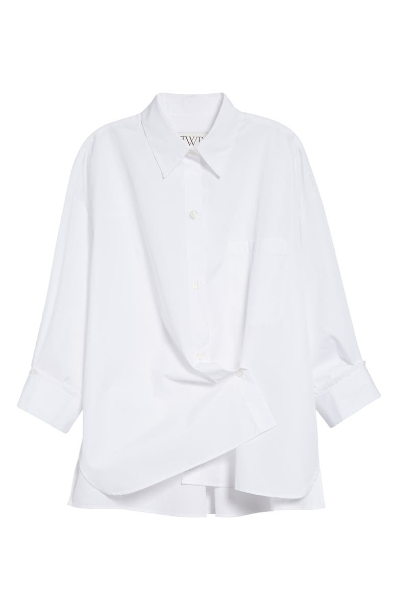 TWP New Earl Cotton Wrap Shirt, Alternate, color, White