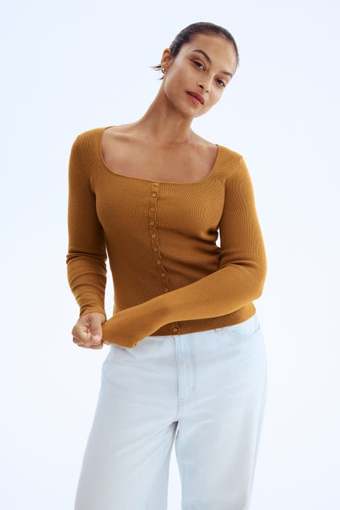 Square-neck Top