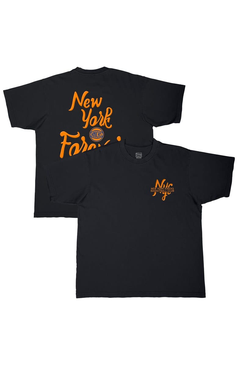 Stadium Essentials Unisex Stadium Essentials  Black New York Knicks Oversized Forever NYC T-Shirt, Main, color, Black