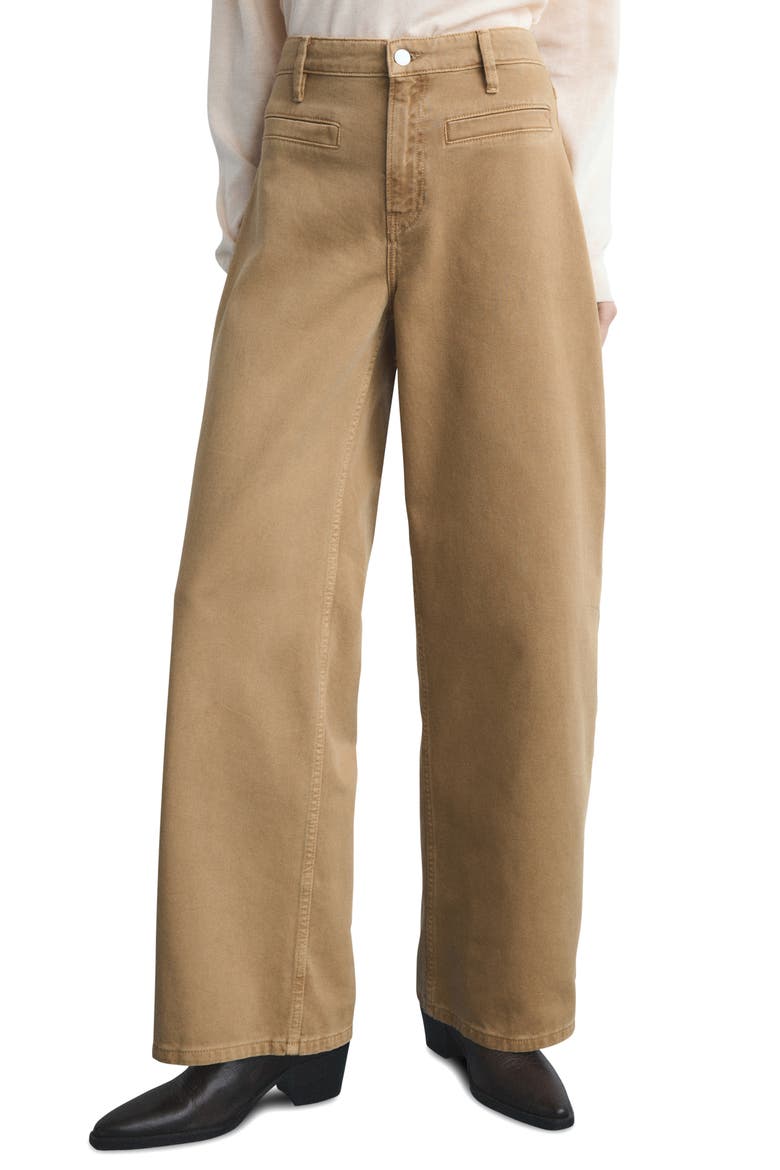 Welt Pocket Balloon Jeans, Main, color, CARAMEL
