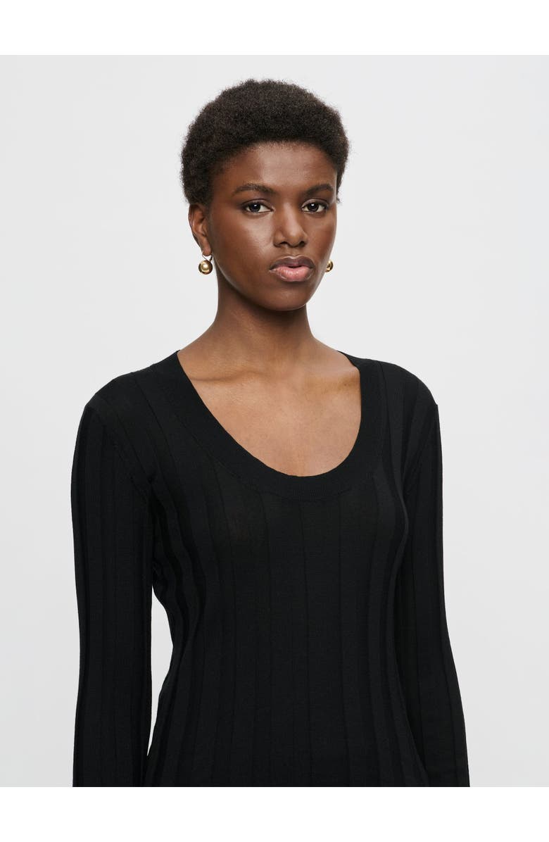 Callas Milano Margot Scoop neck sweater, Alternate, color, Black