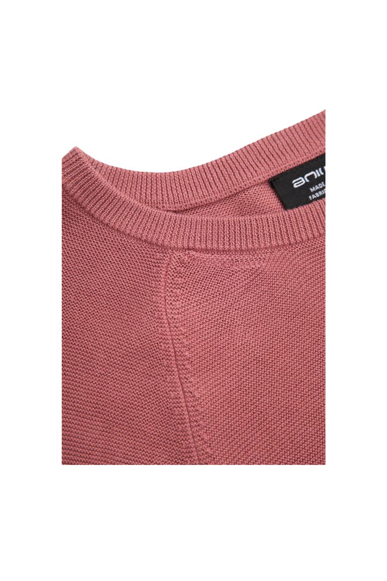 Textured Cotton Sweater, Alternate, color, Pink