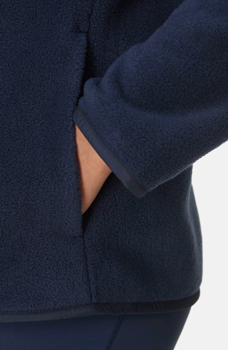 Sweaty Betty Mallow Fleece Half-Zip Pullover, Alternate, color, Navy Blue