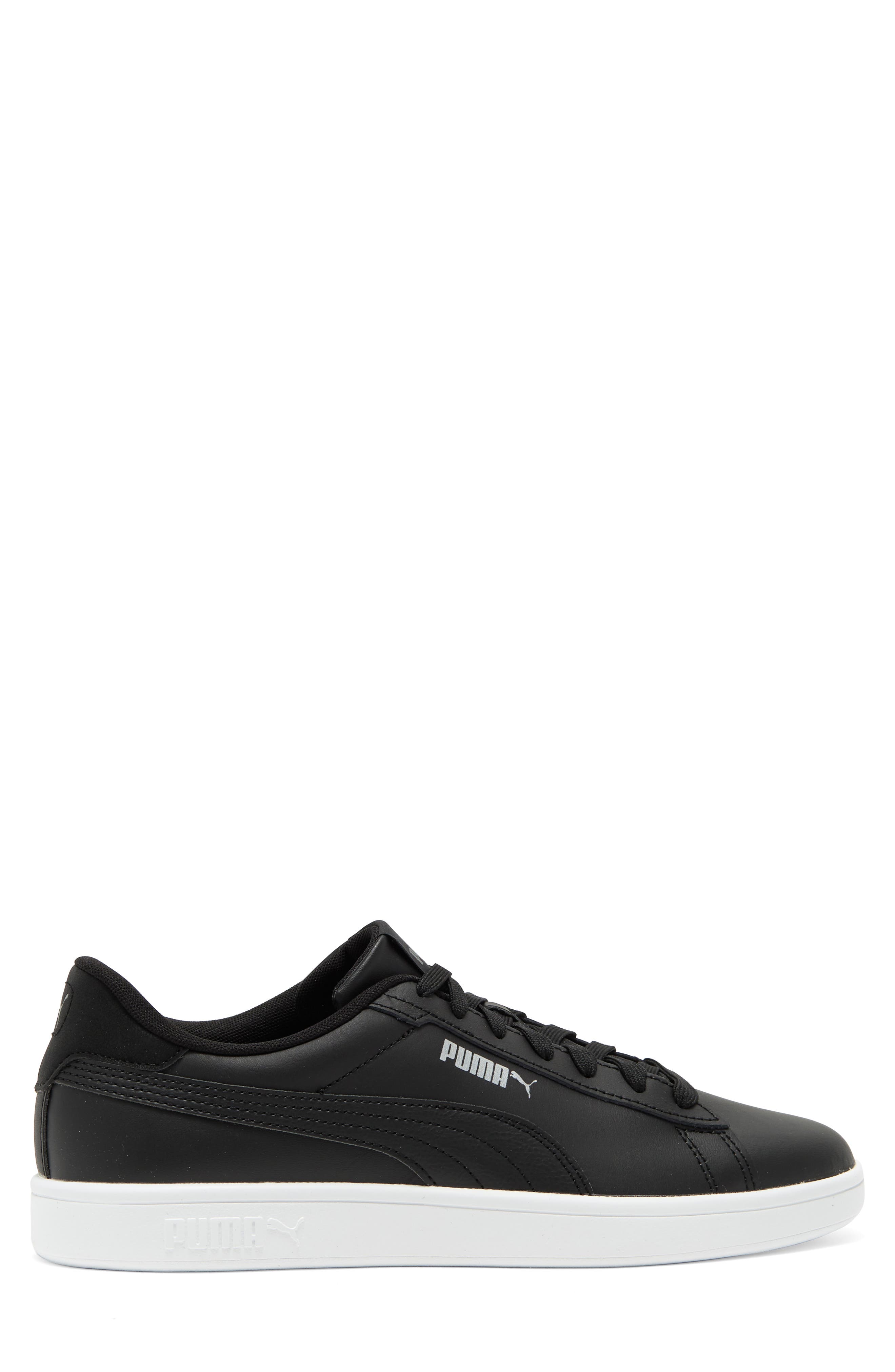 PUMA Smash 3.0 Low Top Sneaker, Alternate, color, Puma Black-Puma Black-White