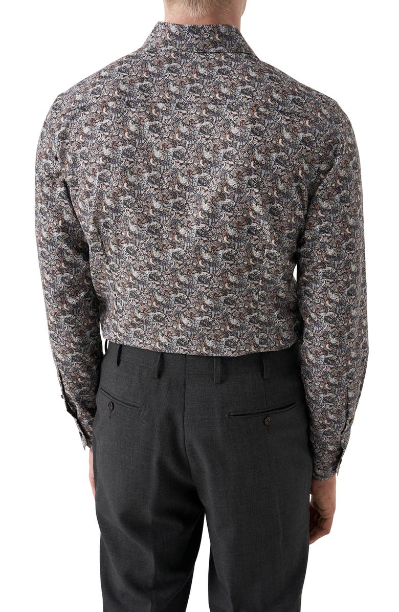 Eton Contemporary Fit Floral Paisley Shirt, Alternate, color, 