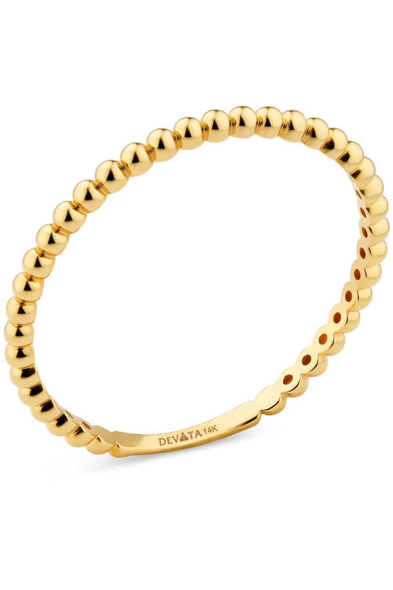 Beaded Ball Ring in 14K Gold, Alternate, color, Yellow Gold
