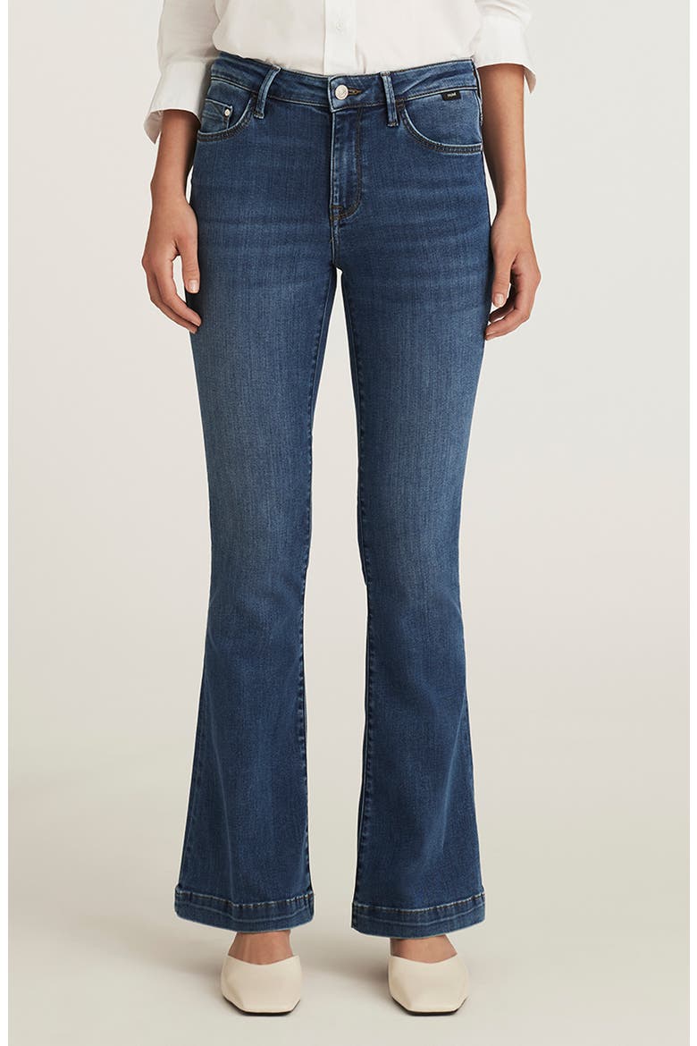 Sydney High Rise Flare Jeans, Main, color, MID SUPERSOFT