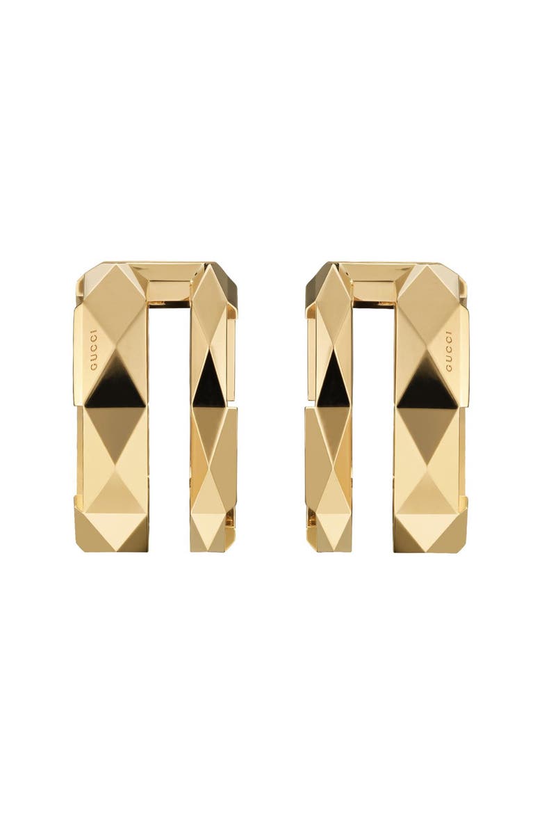Link to Love Double Hoop Earrings, Main, color, NO COLOR