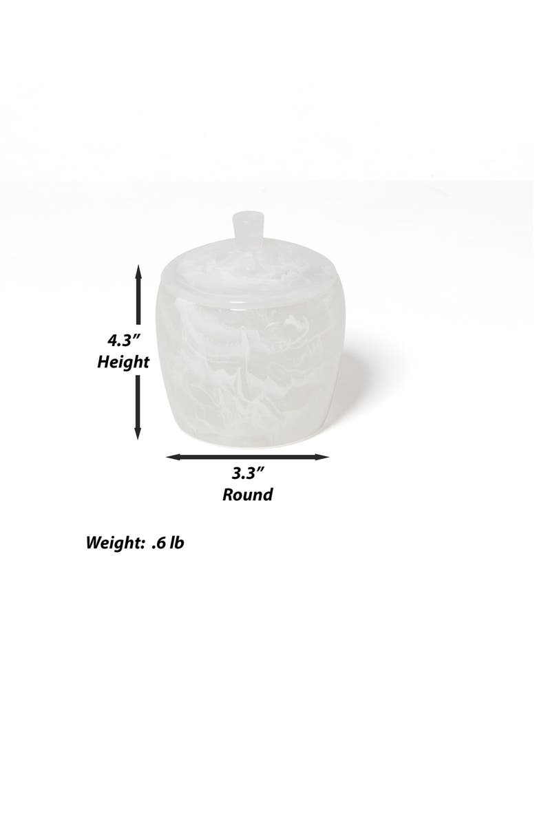 ROSELLI TRADING COMPANY Clouds Canister, Alternate, color, White