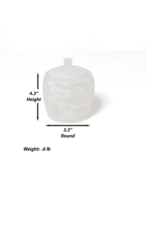 Roselli Trading Company Clouds Canister In White