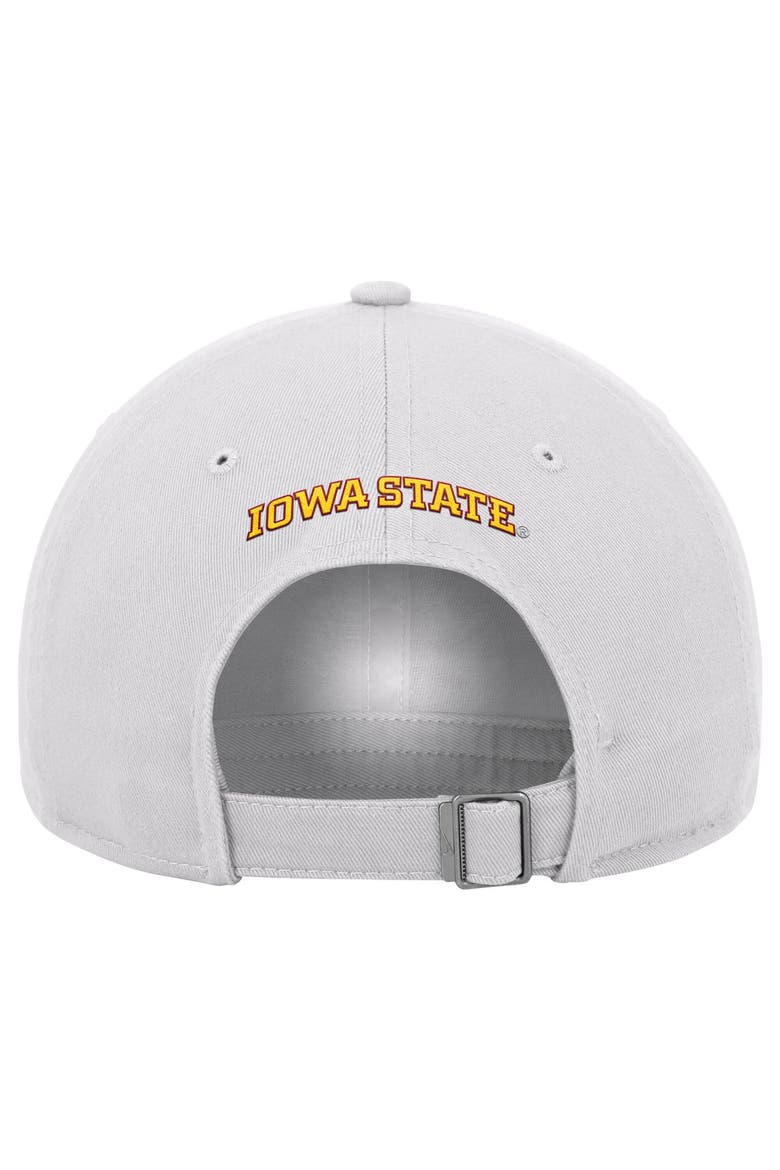 Men's Nike White Iowa State Cyclones 2026 On-Field Club Adjustable Hat, Alternate, color, White
