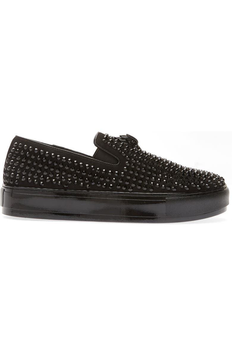 Kurt Geiger London Laney Crystal Stud Platform Slip-On Sneaker, Alternate, color,
