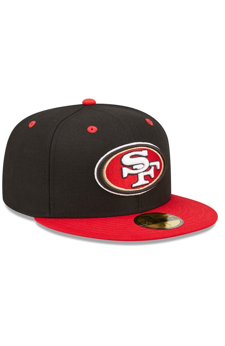 New Era Men's New Era Black/ San Francisco 49ers Flipside 2Tone 59FIFTY Fitted Hat, Alternate, color,