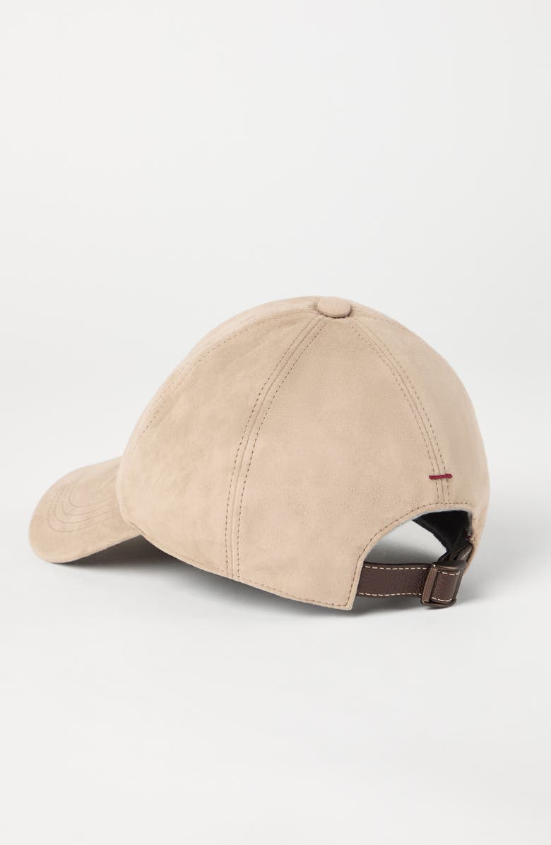 Brunello Cucinelli Baseball cap with embroidery, Alternate, color, Beige