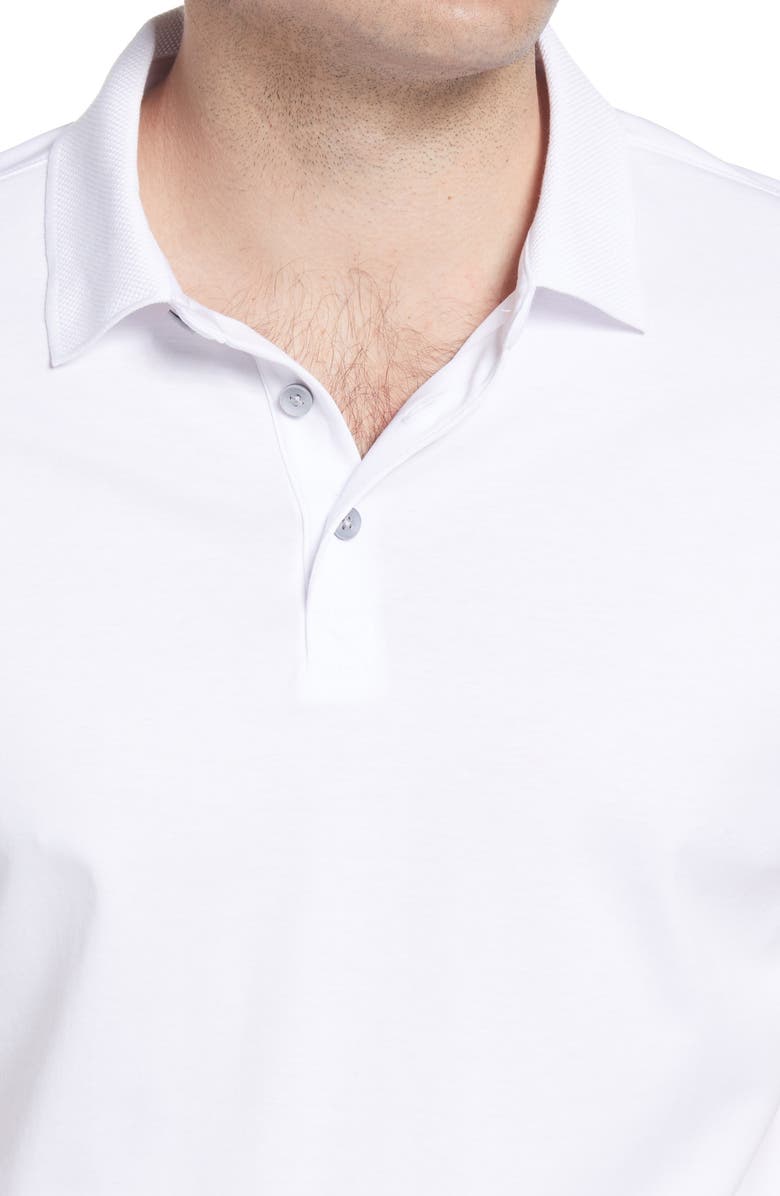 Robert Barakett Men's Georgia Pima Cotton Polo, Alternate, color, White