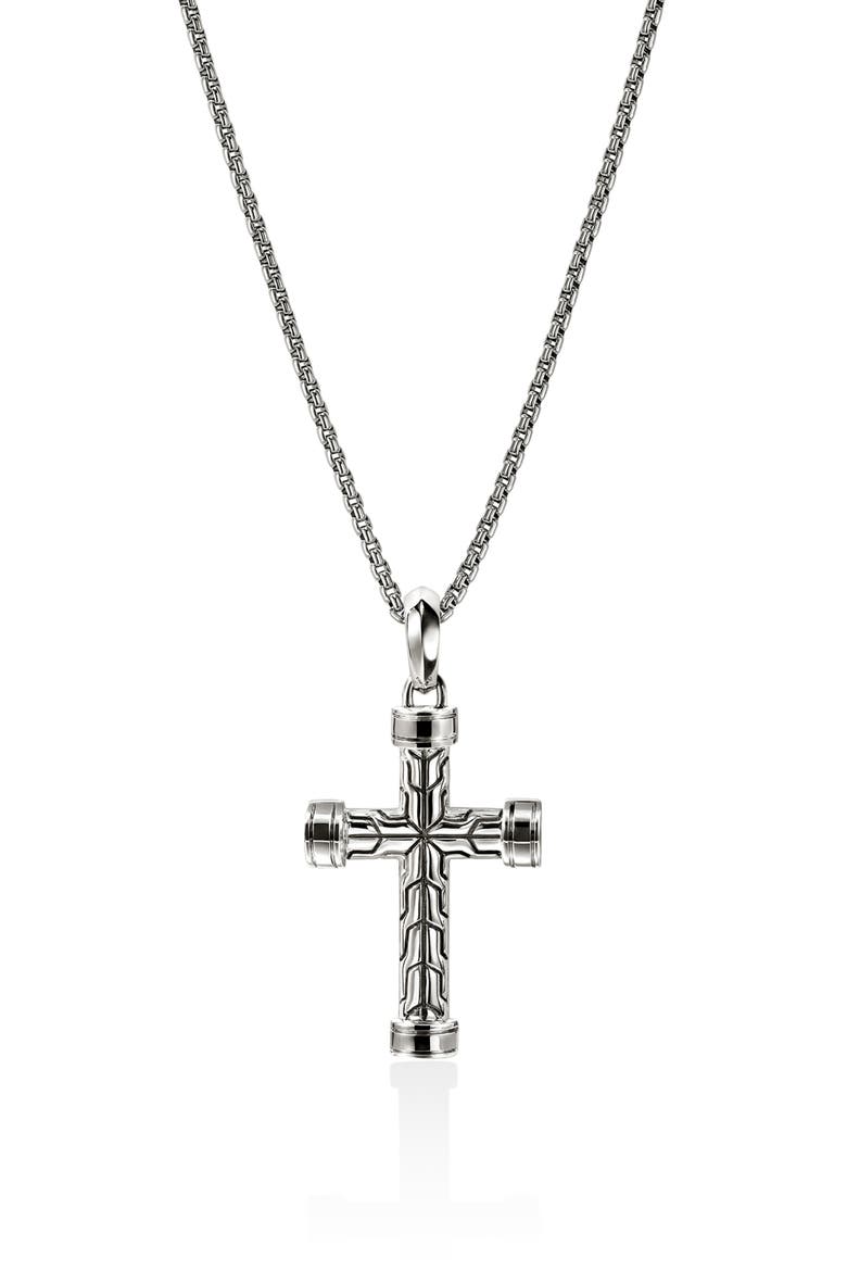 JH Essentials Cross Pendant, Alternate, color, SILVER
