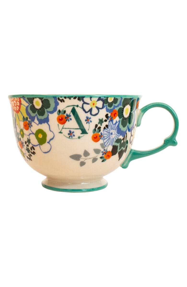 Anthropologie Home Anthropologie Tea Time Monogram Mug, Alternate, color, 
