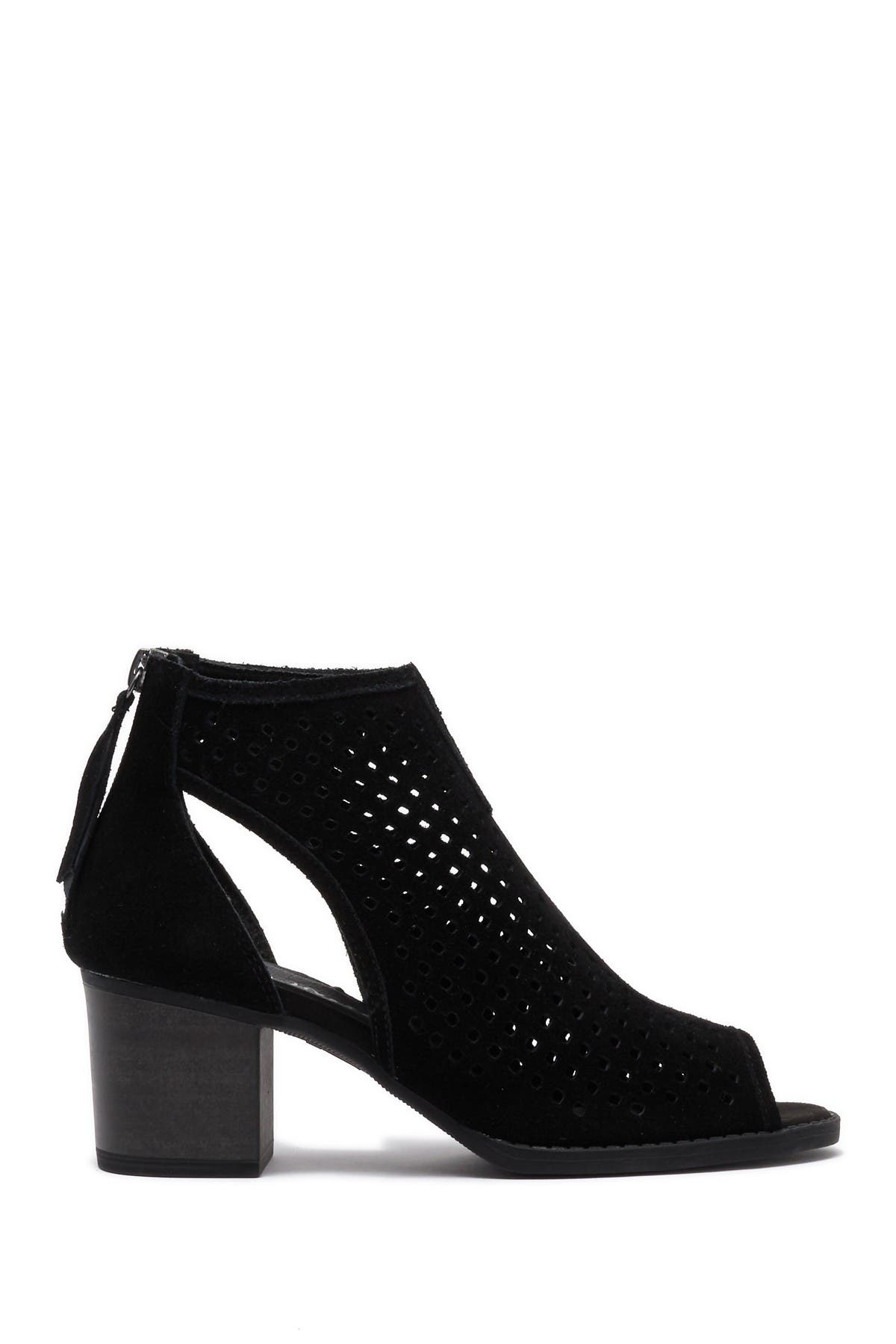 Dirty Laundry Tessa Suede Perforated Peep Toe Bootie, Main, color, 