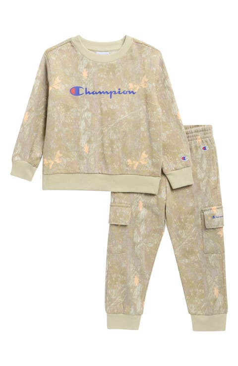 Kids' Camo Sweatshirt & Cargo Pants Set