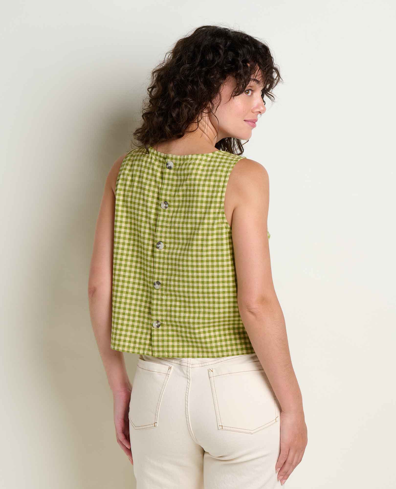Toad And Co Taj Hemp Button Back Tank