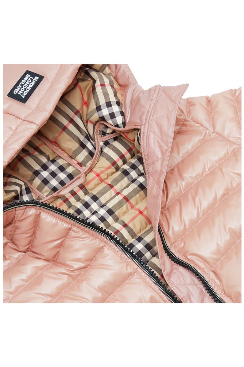 Sharona Belted Hooded Down Puffer Coat, Alternate, color, LAVENDER/ PINK